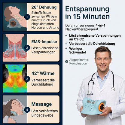4-in-1 Therapie gegen Schwindel - ohne Nebenwirkungen, von zu Hause aus